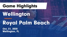 Wellington  vs Royal Palm Beach  Game Highlights - Oct. 31, 2020