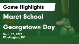 Maret School vs Georgetown Day  Game Highlights - Sept. 20, 2023