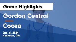 Gordon Central   vs Coosa  Game Highlights - Jan. 6, 2024