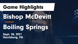 Bishop McDevitt  vs Boiling Springs  Game Highlights - Sept. 28, 2021