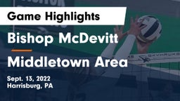 Bishop McDevitt  vs Middletown Area  Game Highlights - Sept. 13, 2022