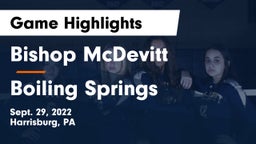 Bishop McDevitt  vs Boiling Springs  Game Highlights - Sept. 29, 2022