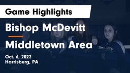 Bishop McDevitt  vs Middletown Area  Game Highlights - Oct. 6, 2022