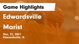 Edwardsville  vs Marist  Game Highlights - Dec. 21, 2021