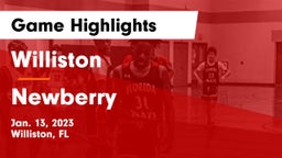 Williston  vs Newberry  Game Highlights - Jan. 13, 2023