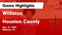 Williston  vs Houston County  Game Highlights - Dec. 21, 2023