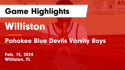 Williston  vs Pahokee Blue Devils Varsity Boys Game Highlights - Feb. 15, 2024