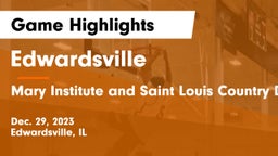 Edwardsville  vs Mary Institute and Saint Louis Country Day School Game Highlights - Dec. 29, 2023