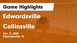 Edwardsville  vs Collinsville  Game Highlights - Jan. 5, 2024
