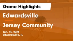 Edwardsville  vs Jersey Community  Game Highlights - Jan. 15, 2024
