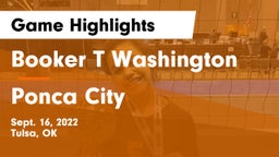 Booker T Washington  vs Ponca City  Game Highlights - Sept. 16, 2022