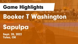 Booker T Washington  vs Sapulpa  Game Highlights - Sept. 20, 2022