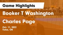 Booker T Washington  vs Charles Page  Game Highlights - Oct. 11, 2022