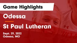 Odessa  vs St Paul Lutheran Game Highlights - Sept. 29, 2022