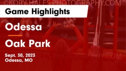 Odessa  vs Oak Park  Game Highlights - Sept. 30, 2023