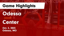 Odessa  vs Center  Game Highlights - Oct. 3, 2023