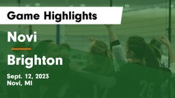 Novi  vs Brighton  Game Highlights - Sept. 12, 2023