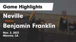 Neville  vs Benjamin Franklin  Game Highlights - Nov. 2, 2022