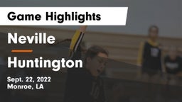 Neville  vs Huntington  Game Highlights - Sept. 22, 2022