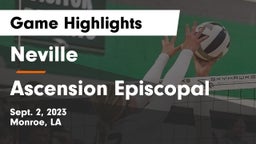 Neville  vs Ascension Episcopal  Game Highlights - Sept. 2, 2023