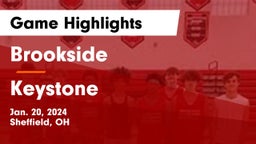 Brookside  vs Keystone  Game Highlights - Jan. 20, 2024