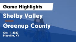 Shelby Valley  vs Greenup County Game Highlights - Oct. 1, 2022