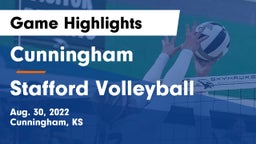 Cunningham  vs Stafford Volleyball Game Highlights - Aug. 30, 2022