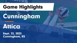 Cunningham  vs Attica Game Highlights - Sept. 23, 2023