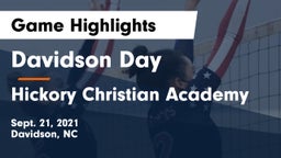 Davidson Day  vs Hickory Christian Academy Game Highlights - Sept. 21, 2021