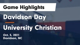 Davidson Day  vs University Christian Game Highlights - Oct. 5, 2021