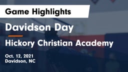 Davidson Day  vs Hickory Christian Academy Game Highlights - Oct. 12, 2021