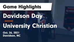 Davidson Day  vs University Christian Game Highlights - Oct. 26, 2021