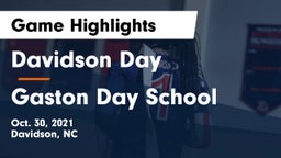 Davidson Day  vs Gaston Day School Game Highlights - Oct. 30, 2021