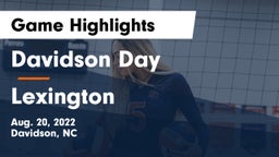 Davidson Day  vs Lexington  Game Highlights - Aug. 20, 2022