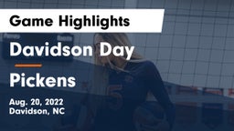 Davidson Day  vs Pickens  Game Highlights - Aug. 20, 2022