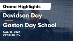 Davidson Day  vs Gaston Day School Game Highlights - Aug. 23, 2022