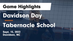 Davidson Day  vs Tabernacle School Game Highlights - Sept. 15, 2022