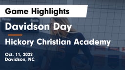 Davidson Day  vs Hickory Christian Academy Game Highlights - Oct. 11, 2022
