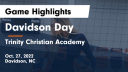 Davidson Day  vs Trinity Christian Academy  Game Highlights - Oct. 27, 2022