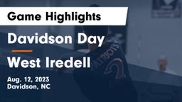 Davidson Day  vs West Iredell  Game Highlights - Aug. 12, 2023