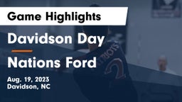 Davidson Day  vs Nations Ford Game Highlights - Aug. 19, 2023
