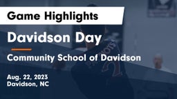 Davidson Day  vs Community School of Davidson Game Highlights - Aug. 22, 2023