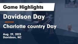 Davidson Day  vs Charlotte country Day Game Highlights - Aug. 29, 2023