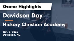 Davidson Day  vs Hickory Christian Academy Game Highlights - Oct. 3, 2023