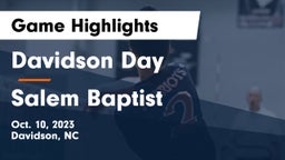 Davidson Day  vs Salem Baptist Game Highlights - Oct. 10, 2023