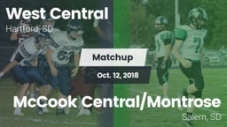 Matchup: West Central vs. McCook Central/Montrose  2018