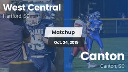 Matchup: West Central vs. Canton  2019