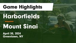 Harborfields  vs Mount Sinai  Game Highlights - April 30, 2024