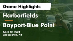 Harborfields  vs Bayport-Blue Point  Game Highlights - April 12, 2024