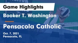Booker T. Washington  vs Pensacola Catholic  Game Highlights - Oct. 7, 2021